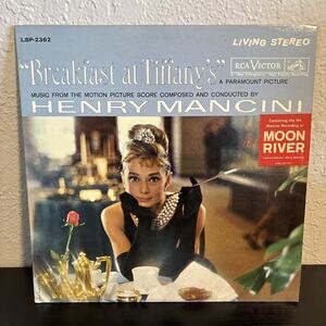 Vintage Original 1961 Breakfast At Tiffany’s Vinyl Record-LSP2362